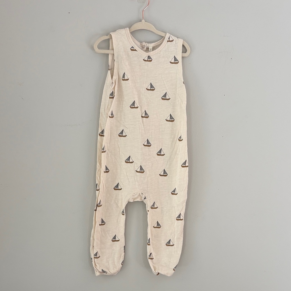 Rylee + Cru Cream Sleeveless Sailboat One-Piece